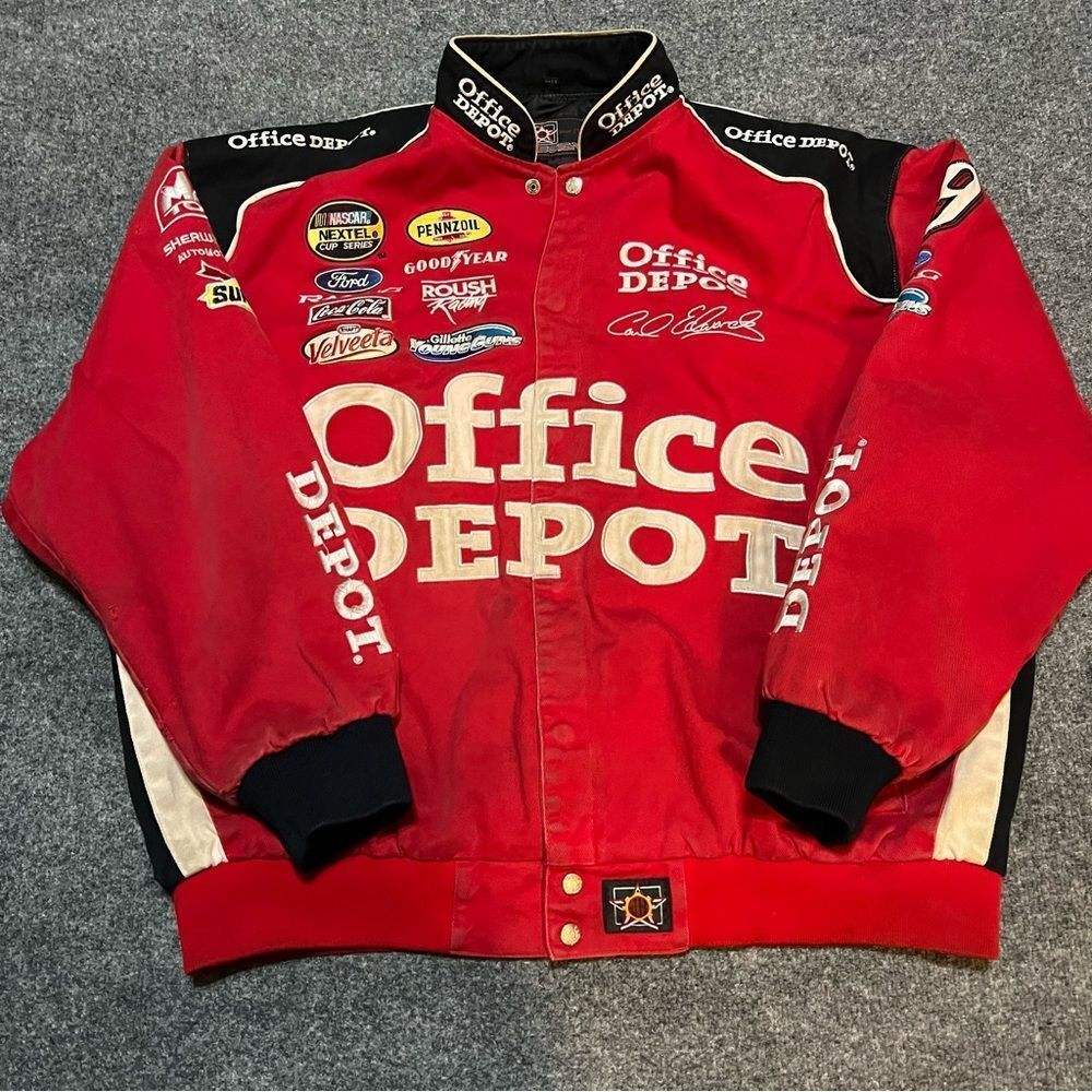 Vintage Office Depot NASCAR Racing Jacket